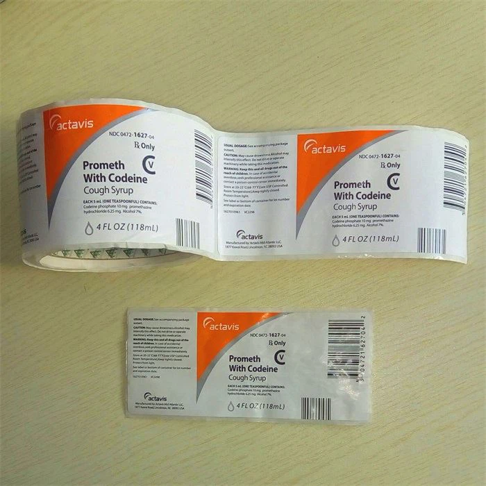 4. Actavis 4 OZ labels