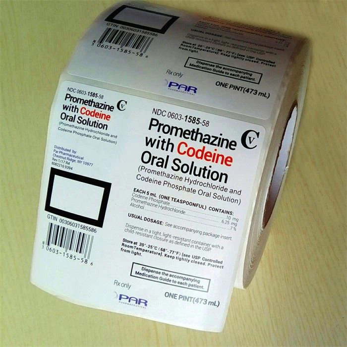 2. Roll of Par stickers printed