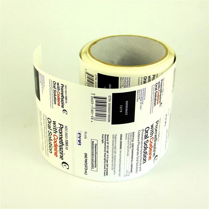 3. Par labels with batch number and expiry date