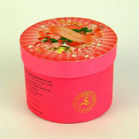 6. Closed handmade round gift box, the diameter of lid is larger than that of bottom